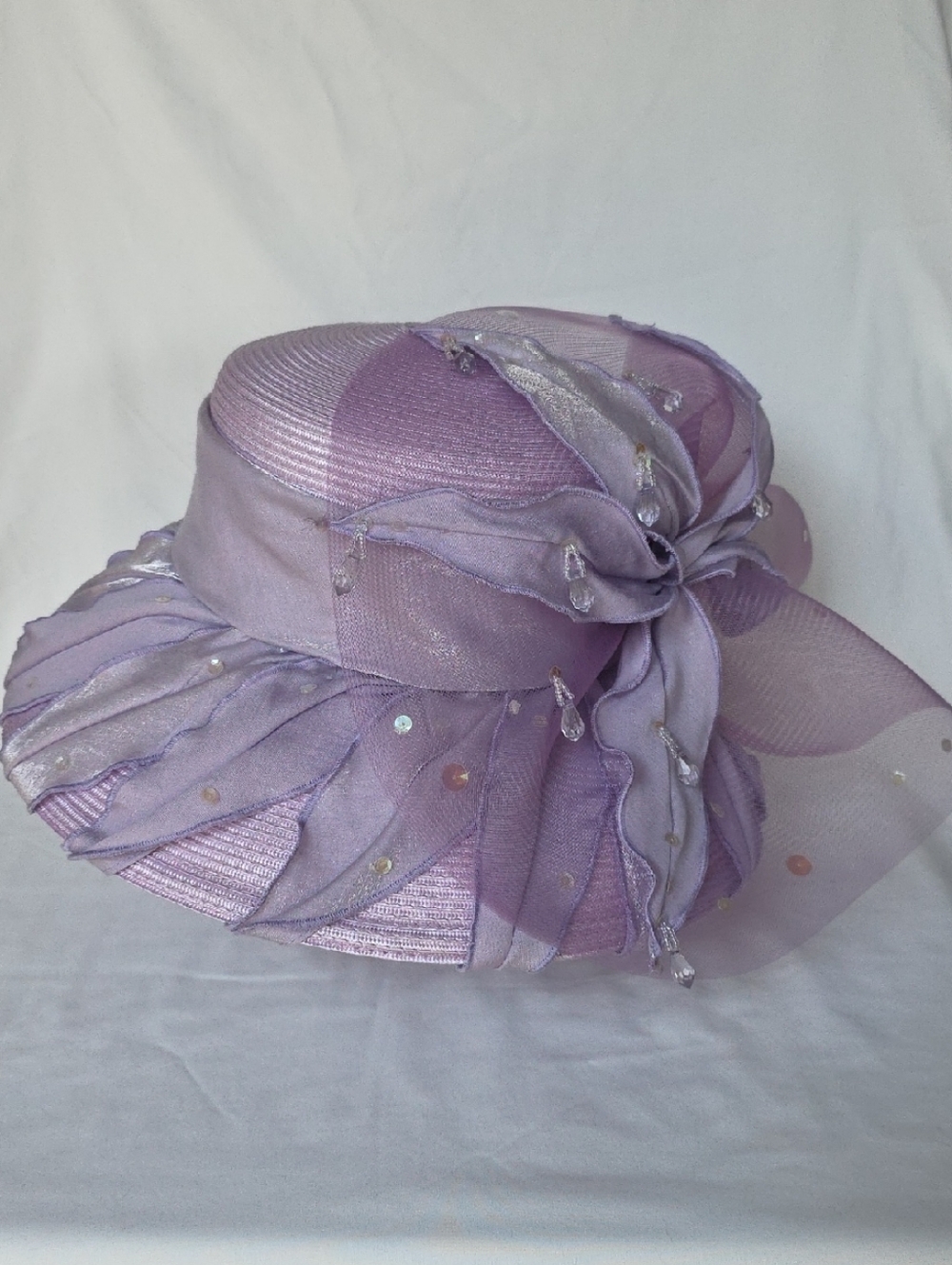 Whittall & Shon Elegant Lavender Women's Derby Hat Vintage